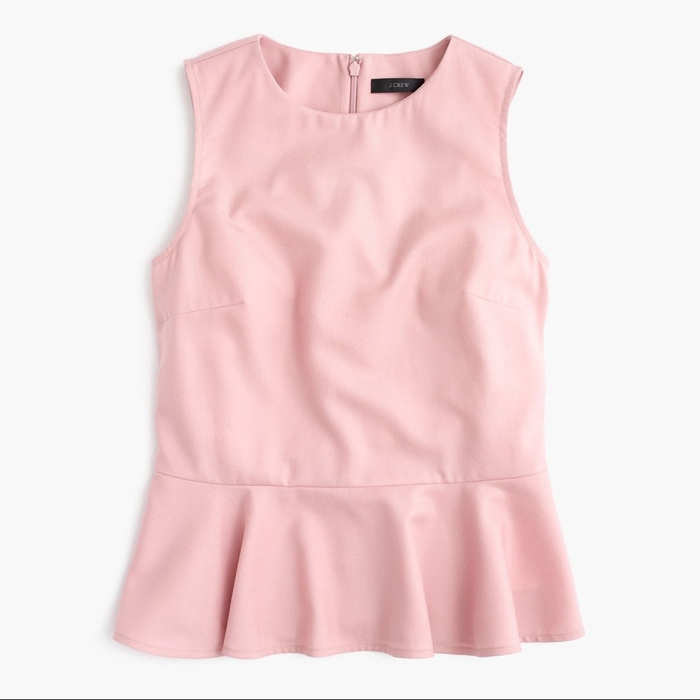 J. Crew | Peplum Top in Super 120’s
